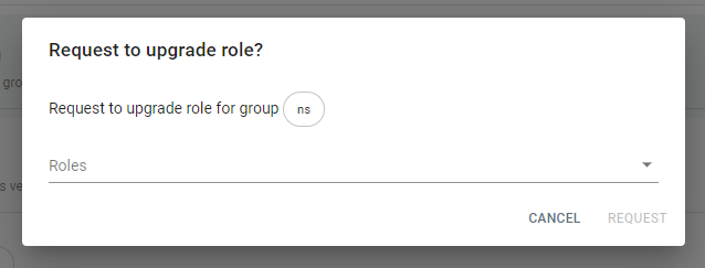 Request upgrade